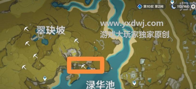 原神水晶矿分布图一览（在哪里挖素材）