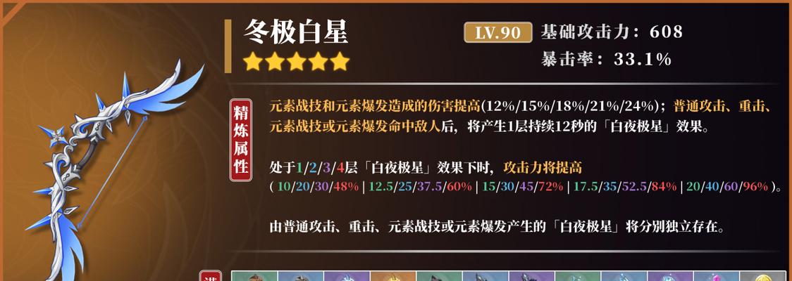 《原神》32版本新武器强度大揭秘（全面解析《原神》32版本新增武器强度）