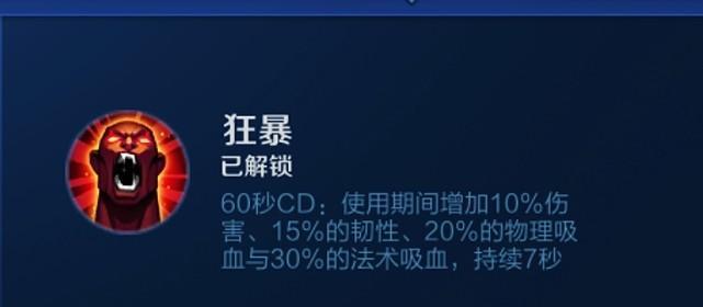 王者荣耀狂暴技能适合哪些英雄？如何搭配英雄使用狂暴？