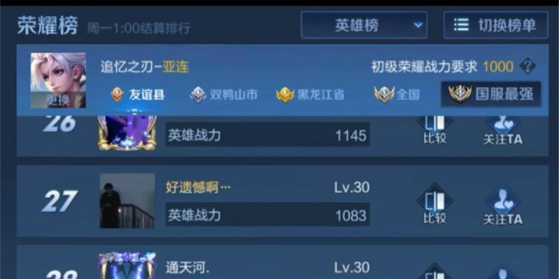 香港王者荣耀战区的玩家数量是多少？