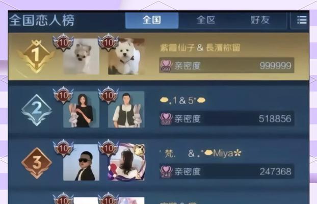暧昧榜在王者荣耀中代表什么？如何影响游戏关系？