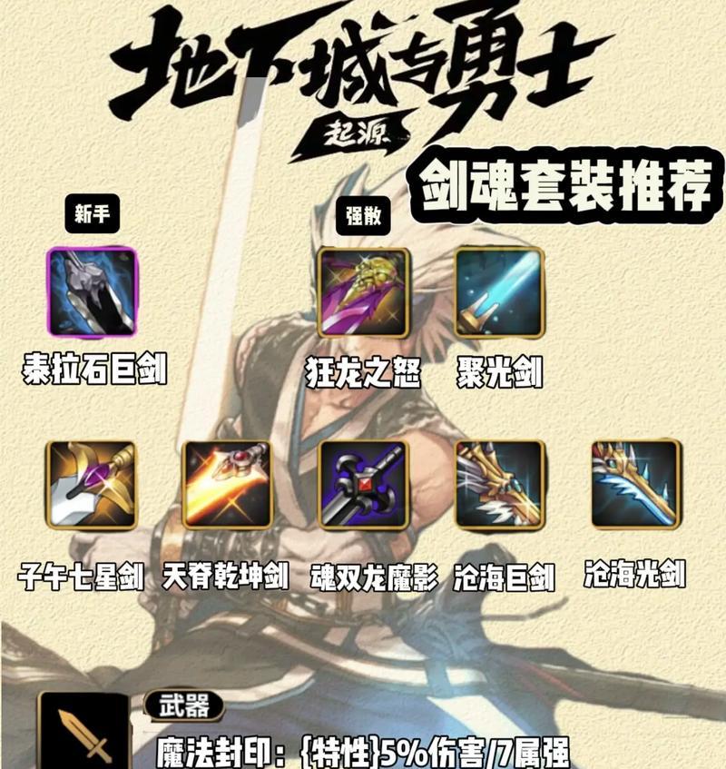 剑魂手搓特化75装备特性怎么点？最佳配置是什么？