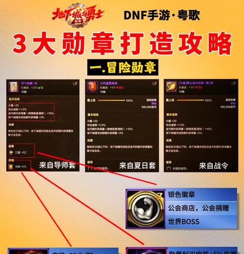 dnf勋章选择的建议有哪些？