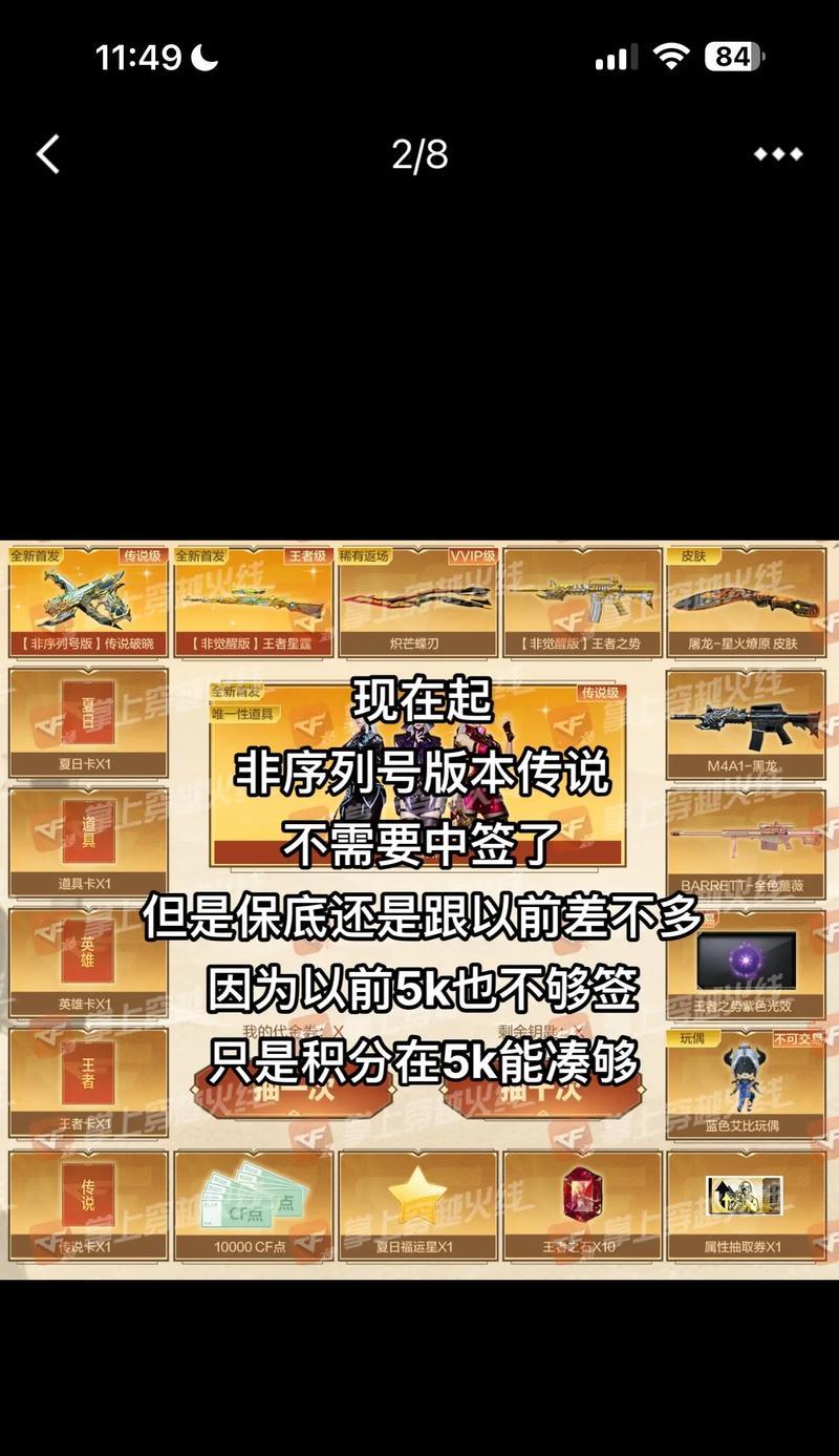cf传说角色保底出货概率是多少？