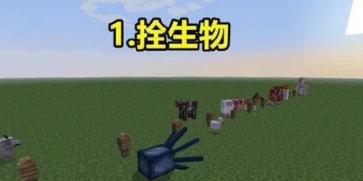 我的世界中动物拴绳的方法是什么？拴绳后能做什么？