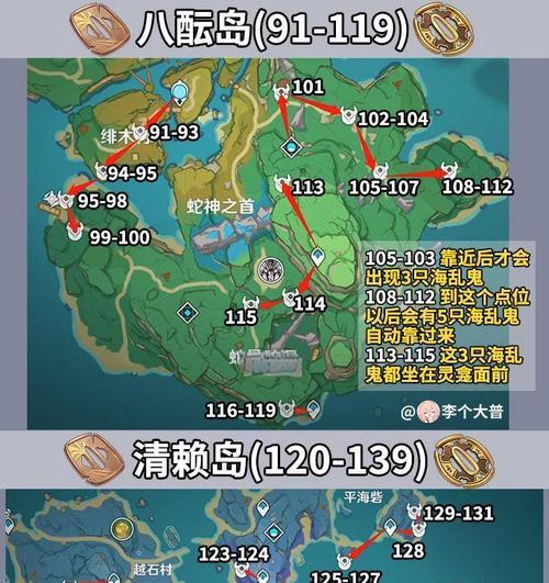 原神日落果全图坐标位置一览（探寻每个域外之地）