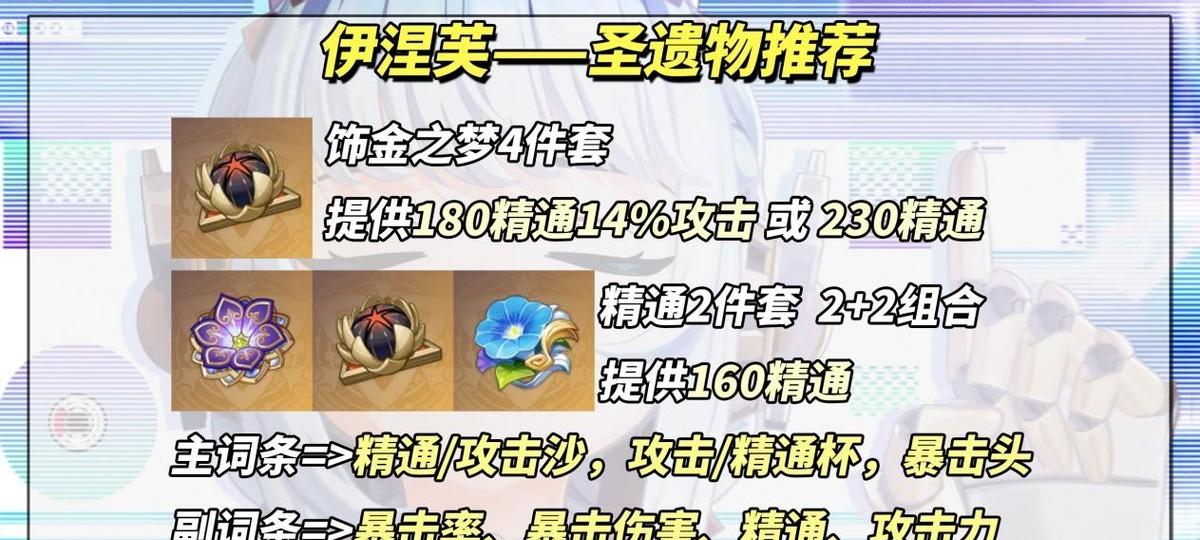 原神：伊涅芙培养攻略｜武器、圣遗物、配队、命座全解