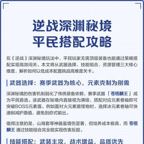 逆战安然深渊进入条件是什么? 逆战安然深渊进入条件是什么?